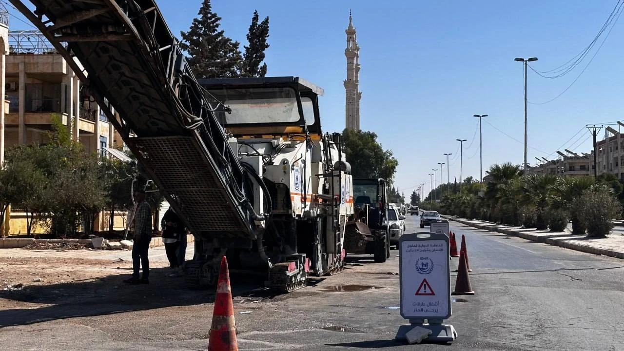 انطلاق مشروع تأهيل طرقات حلب ب...