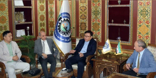 غرفة صناعة دمشق تبحث مع وفد صي...