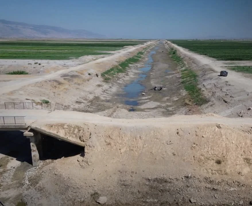 انحسار نهر العاصي يهدد الزراعة...