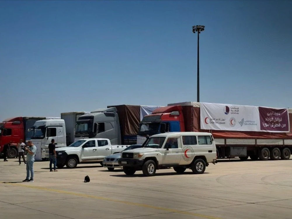 وصول طائرة مساعدات قطرية إلى د...