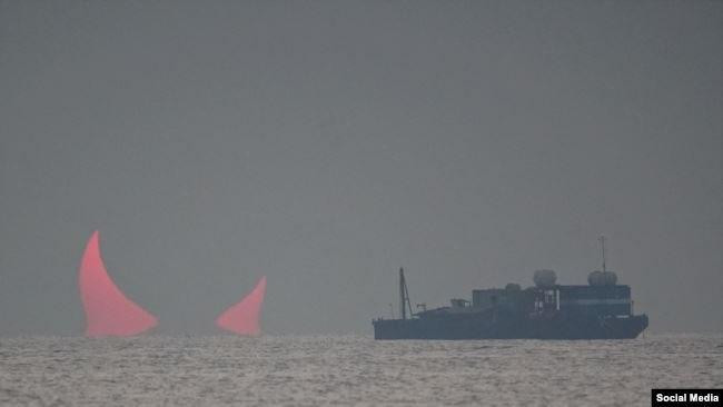 بالصور.. "شروق شرير" للشمس في...