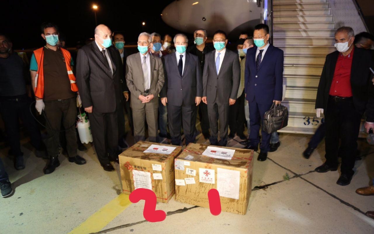 الصين ترسل مساعدات طبية للنظام...