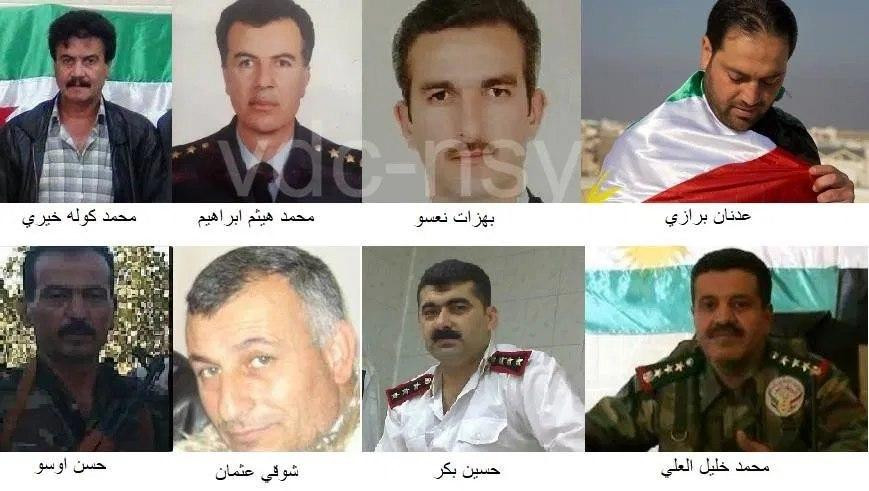 عائلات ضباط أكراد اختطفهم "ب ي...