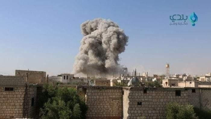 من جديد.. طائرات روسيا تقصف بل...