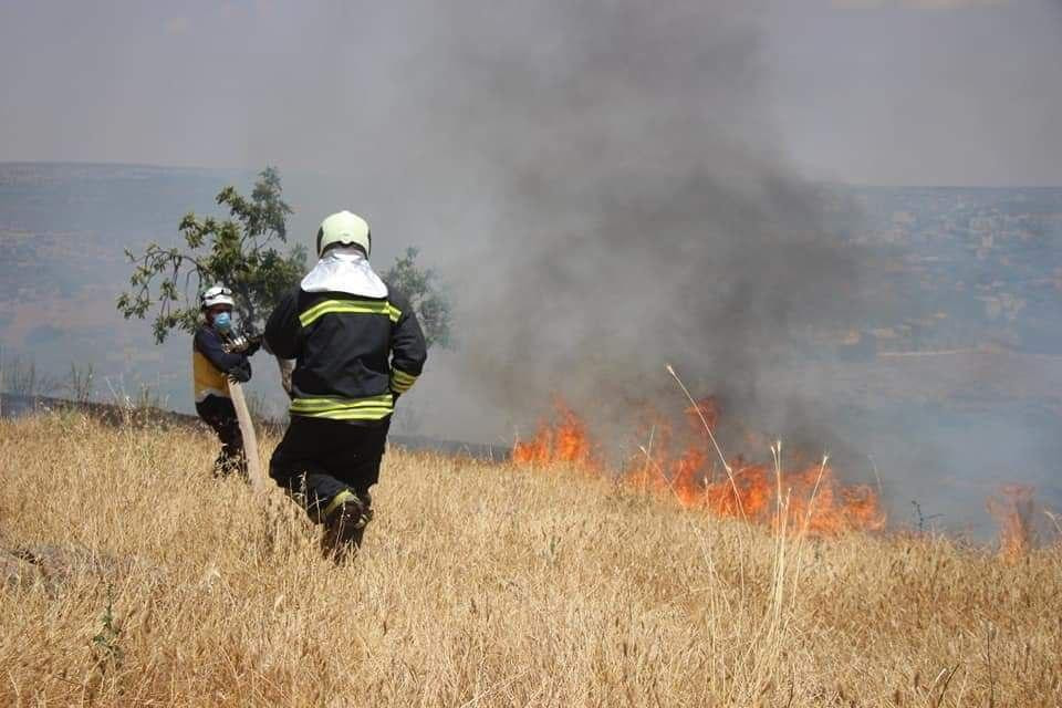 من جديد.. حرائق تلتهم المحاصيل...