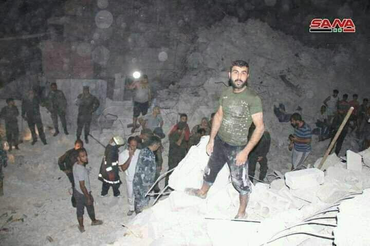 حلب.. أربعة ضحايا بانهيار مبنى...