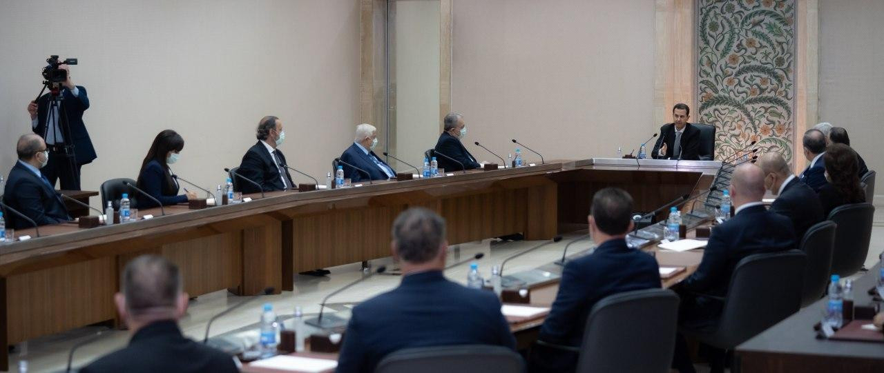 "الأسد" يخاطب أعضاء حكومته الج...