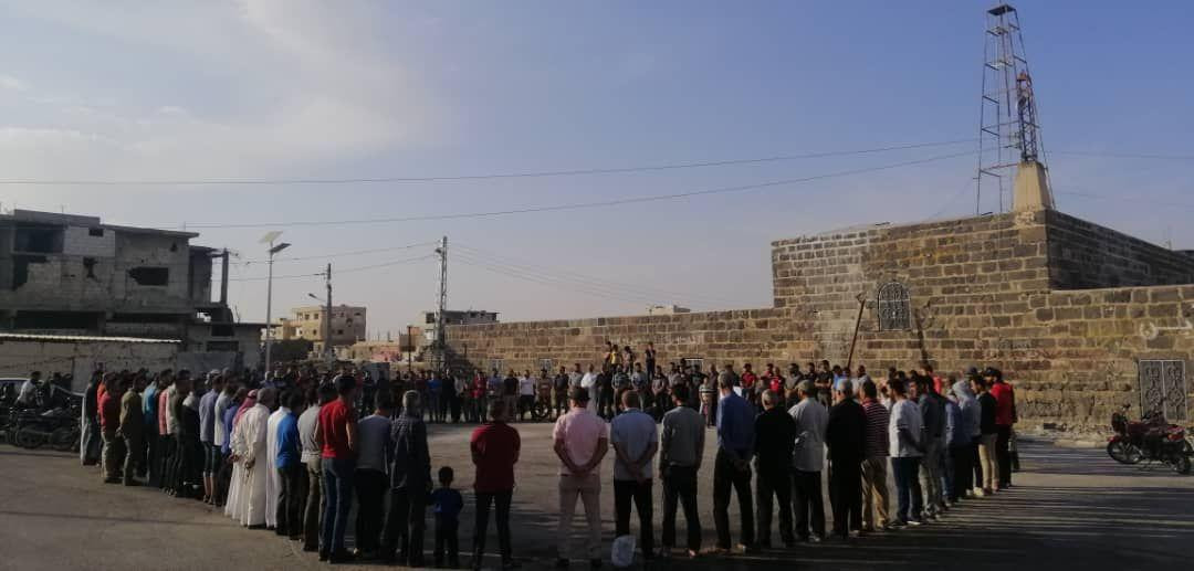 وقفة احتجاجية في درعا ضد تصريح...