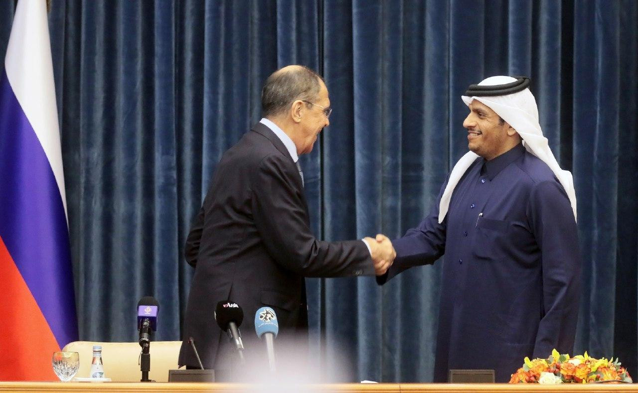 وزيرا خارجية روسيا وقطر يبحثان...