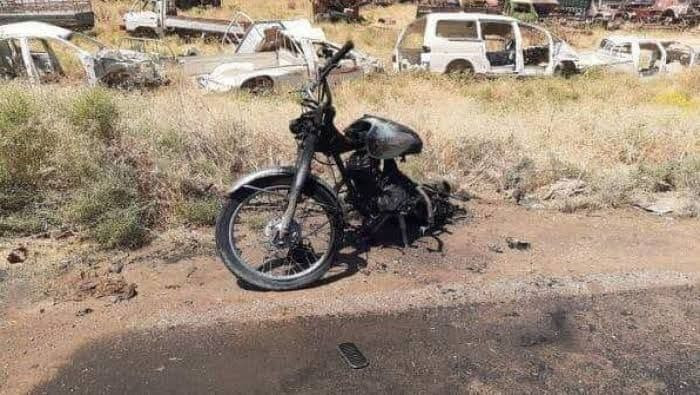 جريحان بانفجار دراجة نارية مفخ...