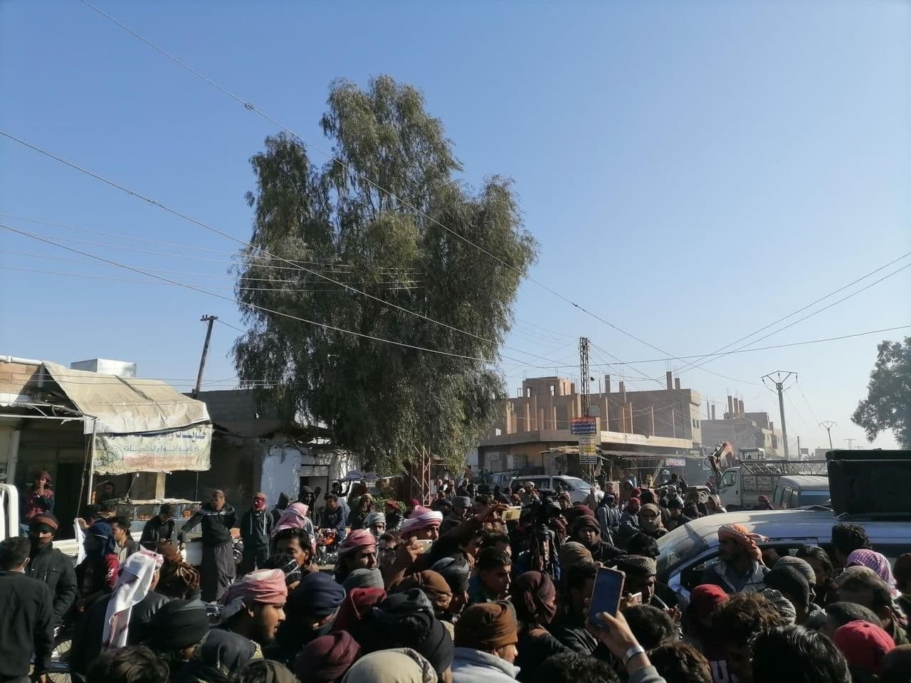 ديرالزور..مظاهرة في "أبو حمام"...