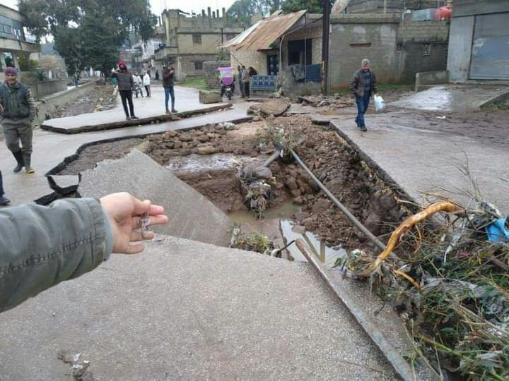 حمص.. عاصفة مطرية تلحق أضرارا...