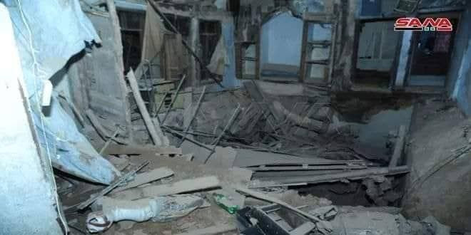 جرحى مدنيون بانهيار منزل في ال...