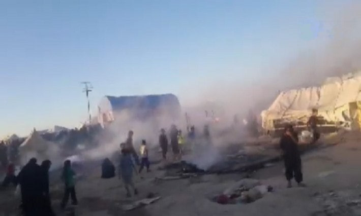 حريق يلتهم 13 خيمة في مخيم "ال...