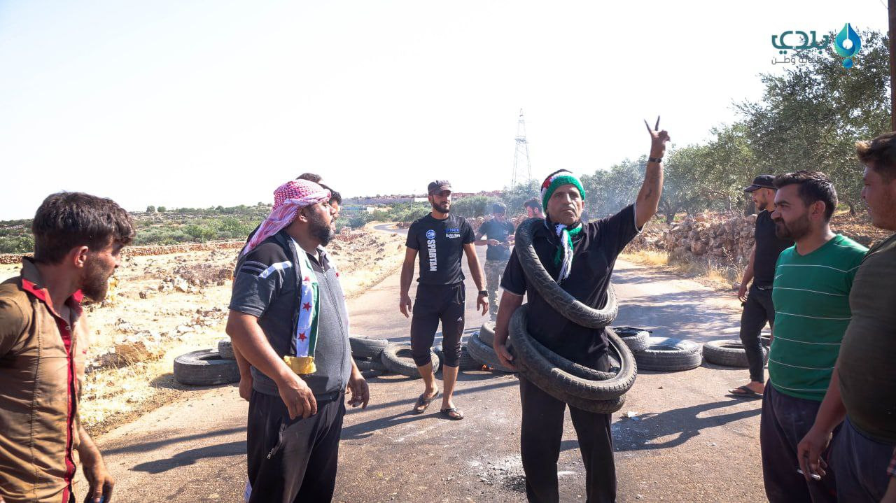 احتجاجات واسعة في جبل الزاوية...