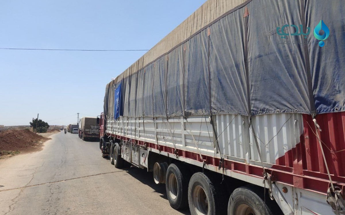 دخول قافلة إغاثية جديدة من منا...