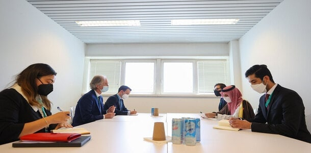 وزير الخارجية السعودي وبيدرسون...