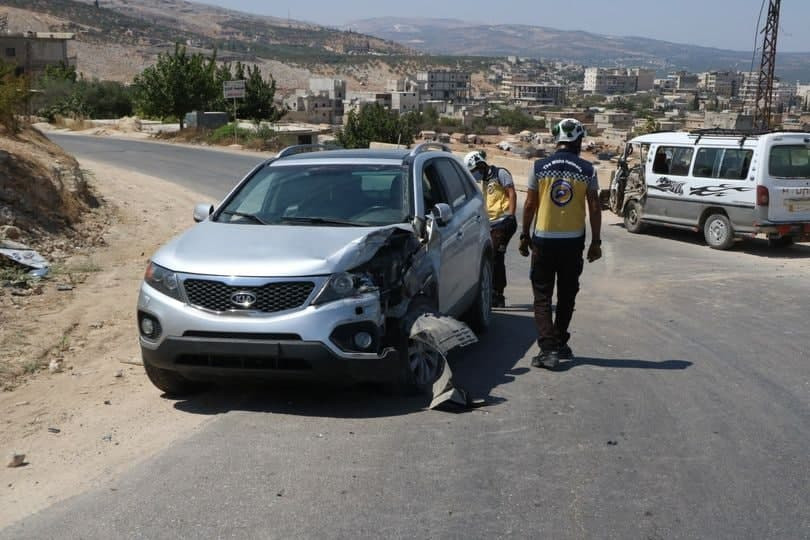 حادث مروري في ريف حلب الشمالي...