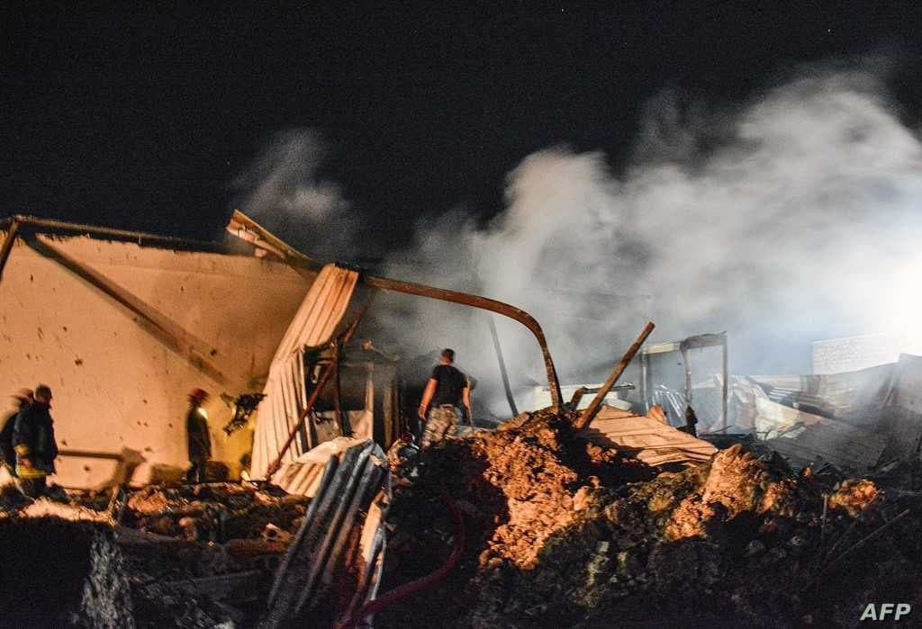 إعلام النظام: مساحة الحريق وأض...