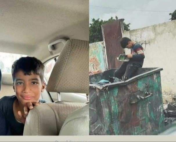 كتاب يستوقف طفلاً سورياً لعدة...