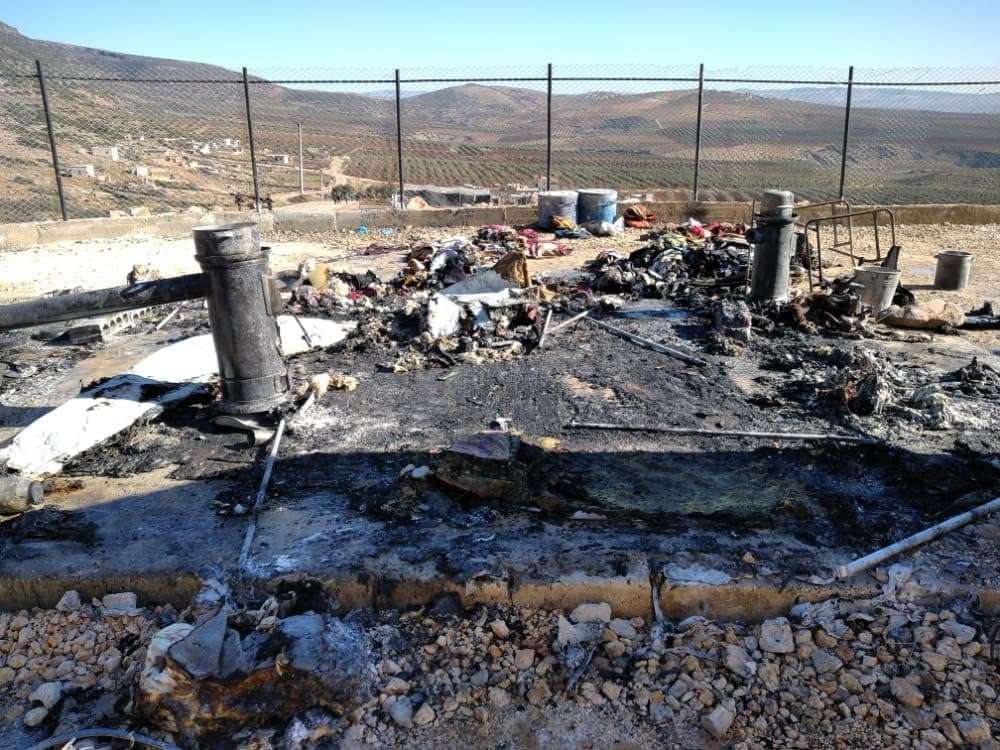 وفاة طفلتين باحتراق خيمتهم في...