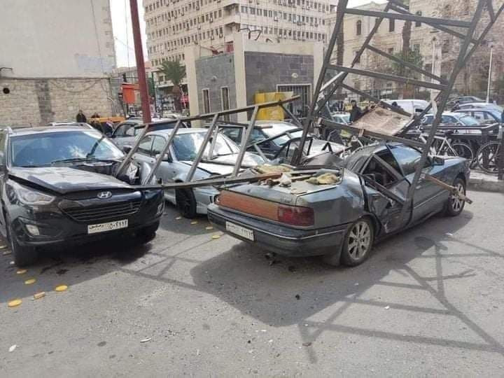 أضرار مادية بعاصفة هوائية في د...