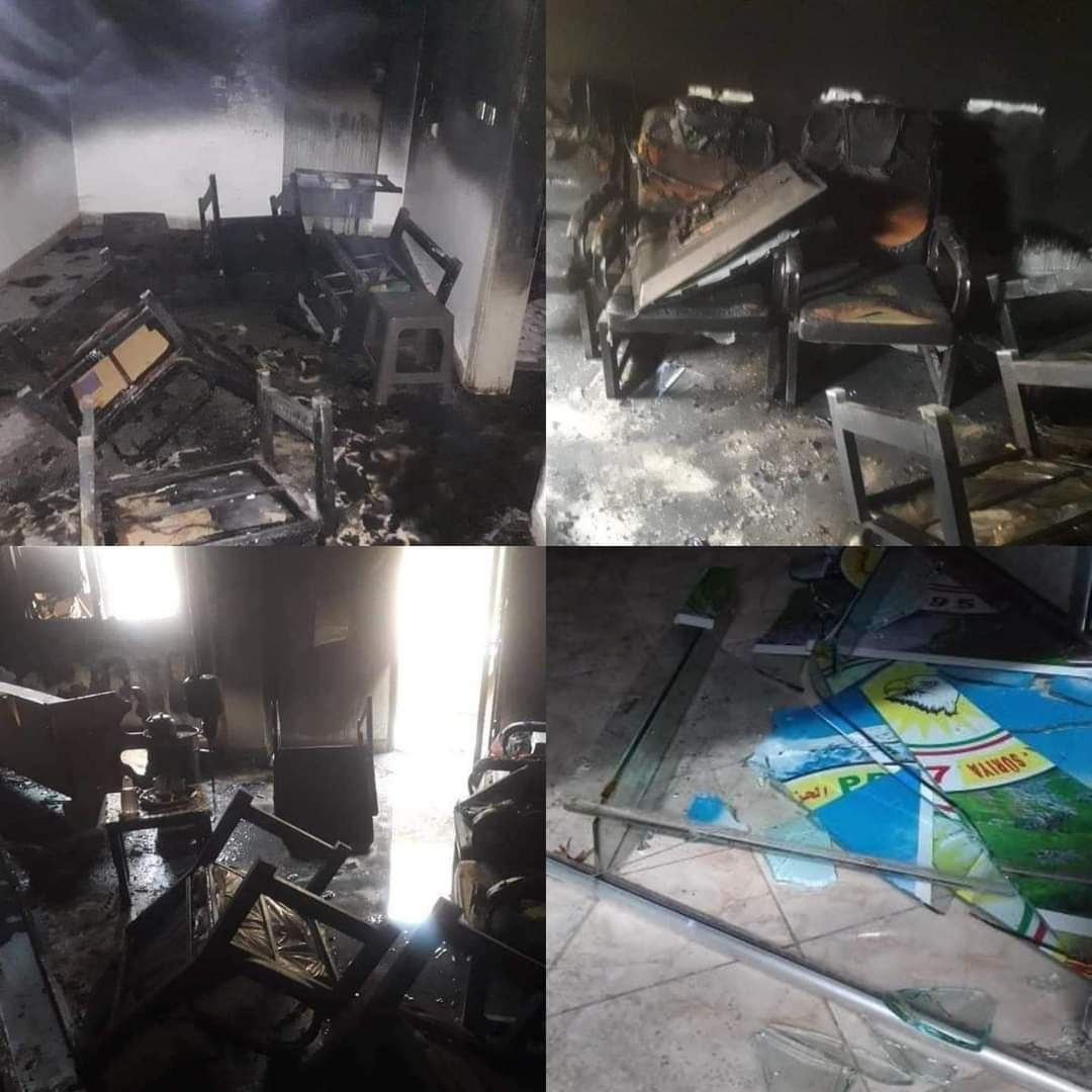 حرق مقرات "الوطني الكردي" في ا...