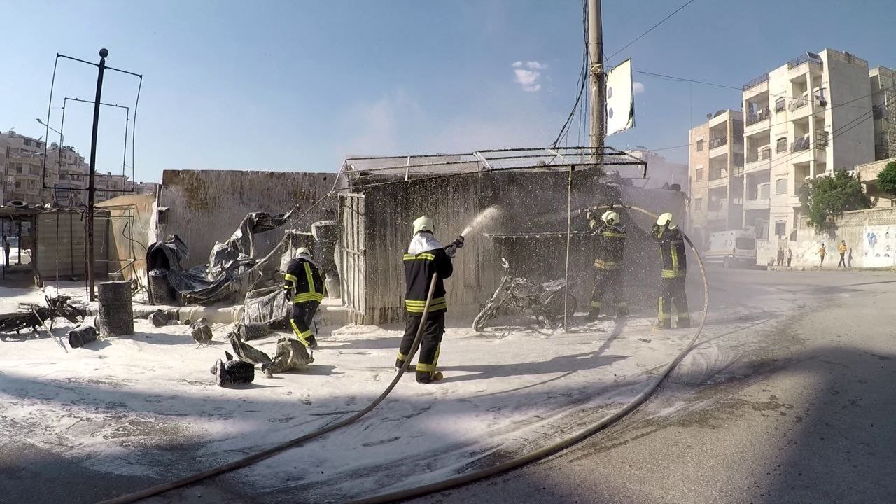 ارتفاع عدد الحرائق شمال سوريا...