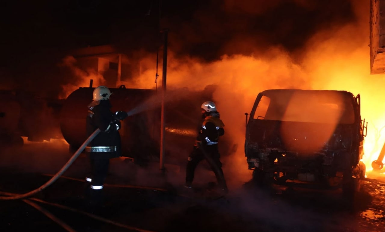 وفاة شخصين باحتراق خزان وقود ف...