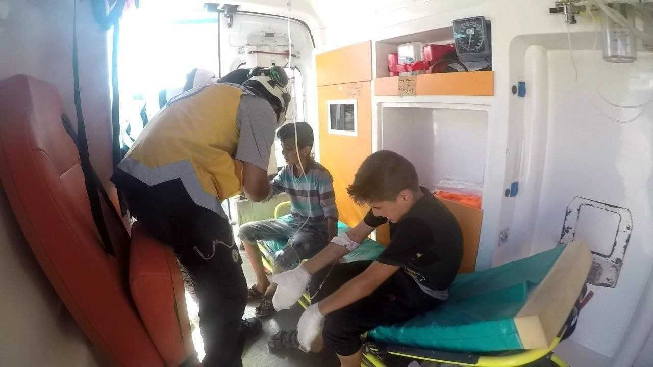 جرحى أطفال شمال إدلب