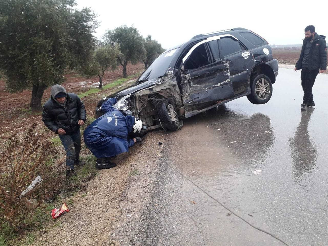 مصابان في حادثين متفرقين بإدلب...
