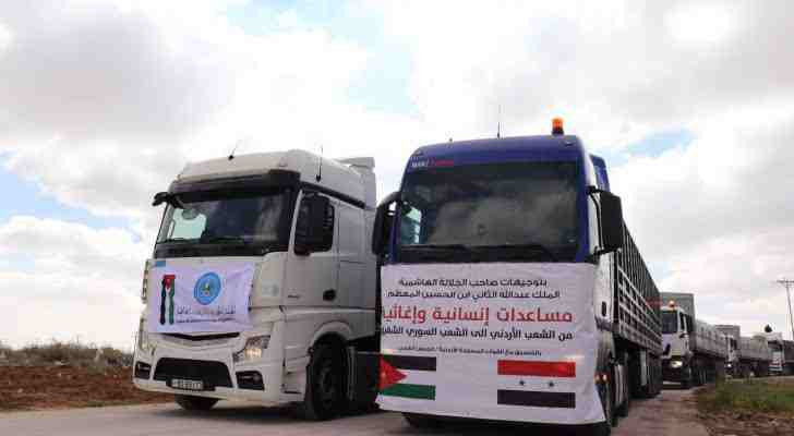 بلغ عددعا 138 شاحنة.. قافلة مس...