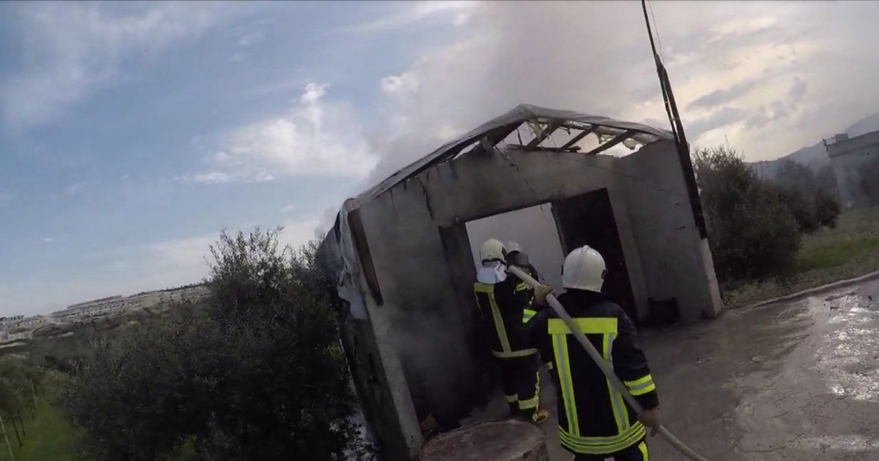 إصابة امرأة ورجل بحريق غرب إدل...