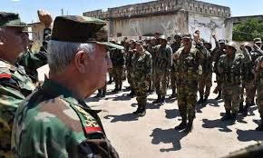 ضباط الأسد يتفقدون الجبهات في...