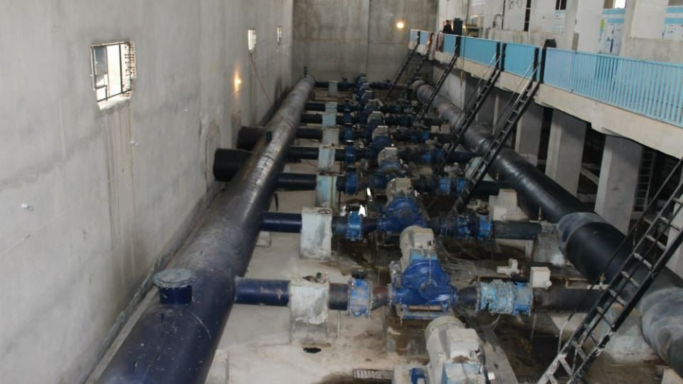 بدء ضخ مياه الشرب لأحياء الحسك...