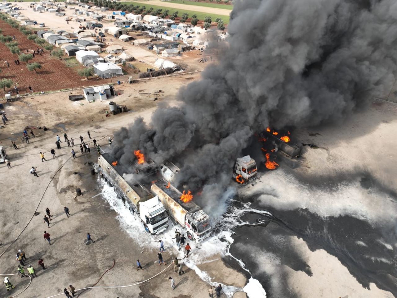 إصابة ثلاثة مدنيين إثر اندلاع...