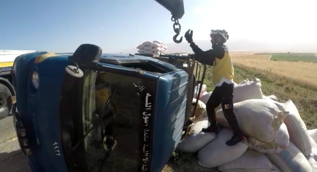 إصابات إثر حوادث سير في إدلب