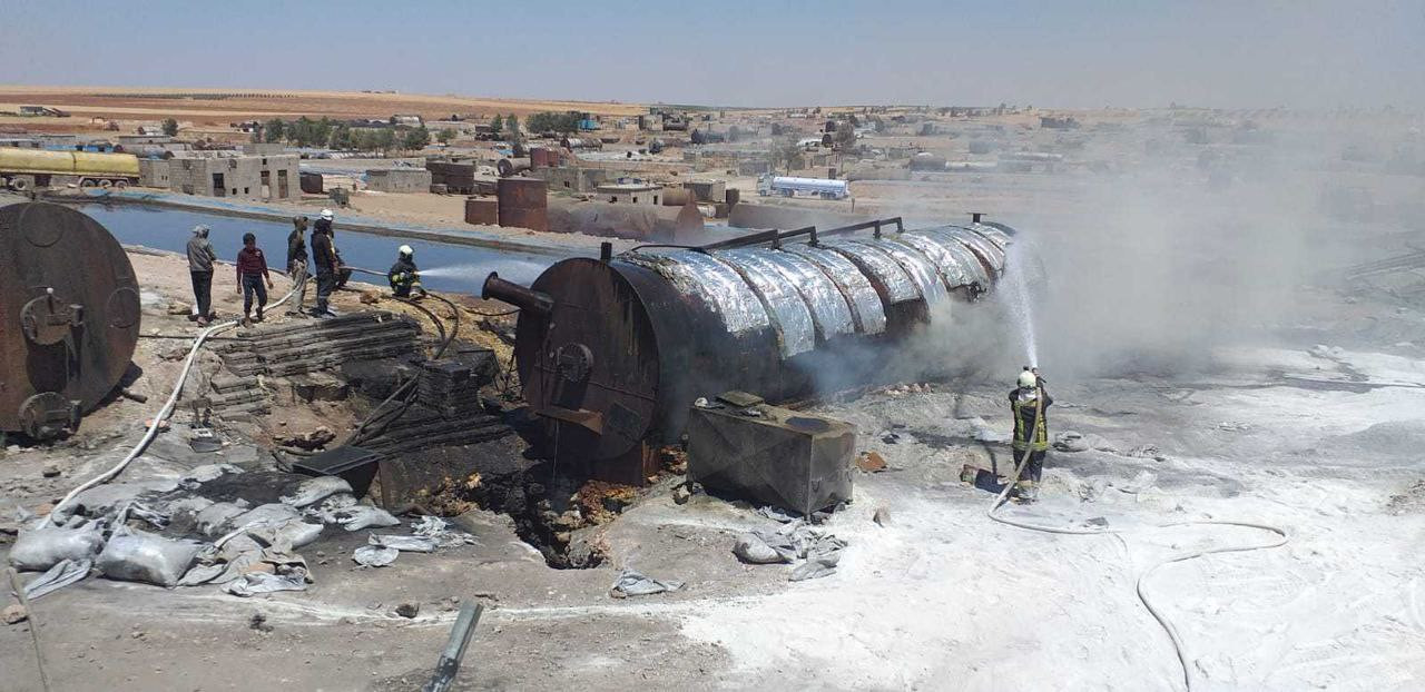 تسجيل 10 حرائق في إدلب وحلب خل...