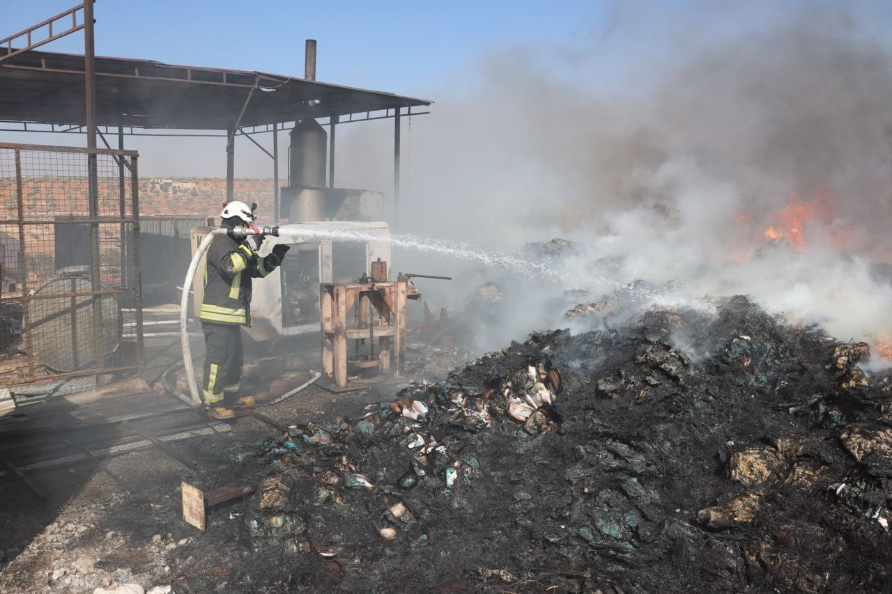 تسجيل سبعة حرائق شمال سوريا خل...