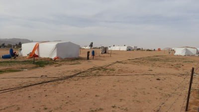 "قسد" تنفذ اعتقالات في مخيم لل...