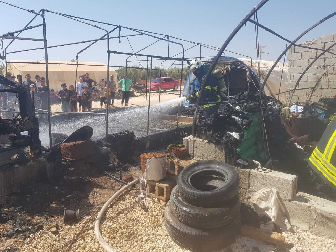 جرحى إثر حوادث سير وحرائق في إ...