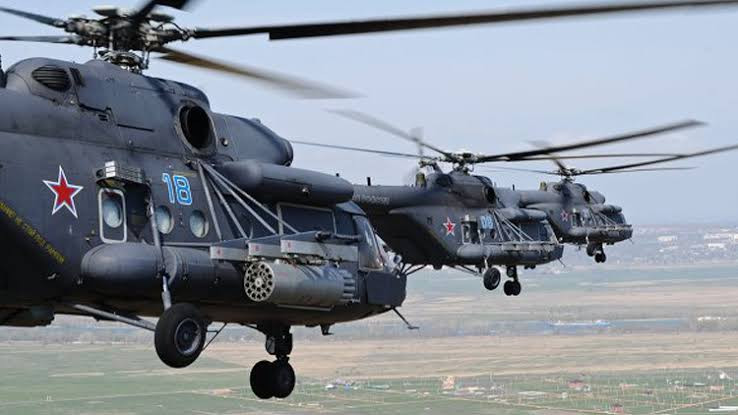 تحليق طائرات مروحية روسية جنوب...