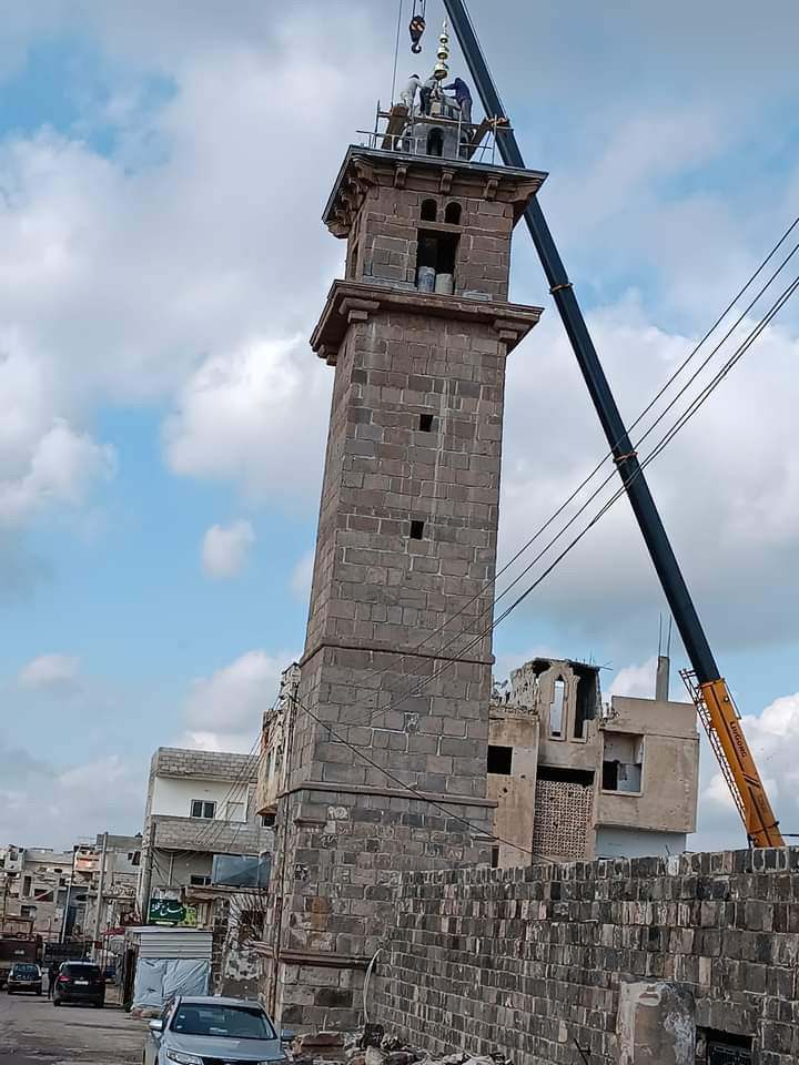 مئدنة المسجد العمري شاهد جديد...