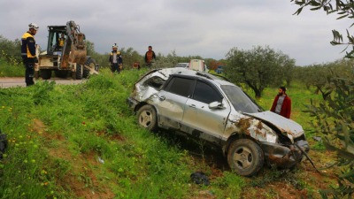 إصابات بحوادث سير في إدلب في ا...