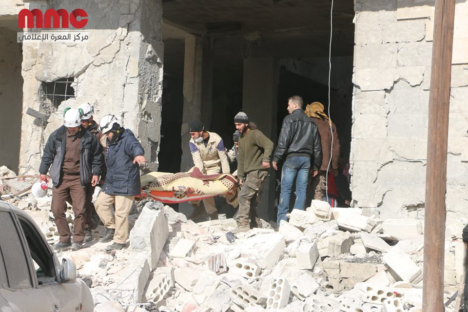 ارتفاع حصيلة مجزرة معرة النعما...