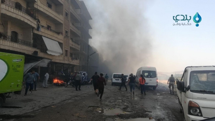 "قسد" تقصف إعزاز براجمات الصوا...