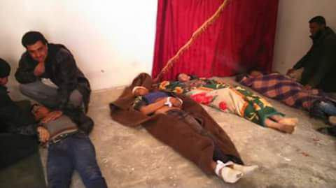 شهداء بالبراميل المتفجرة على ا...