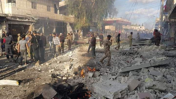 جرحى بانفجار مفخخة في تل أبيض