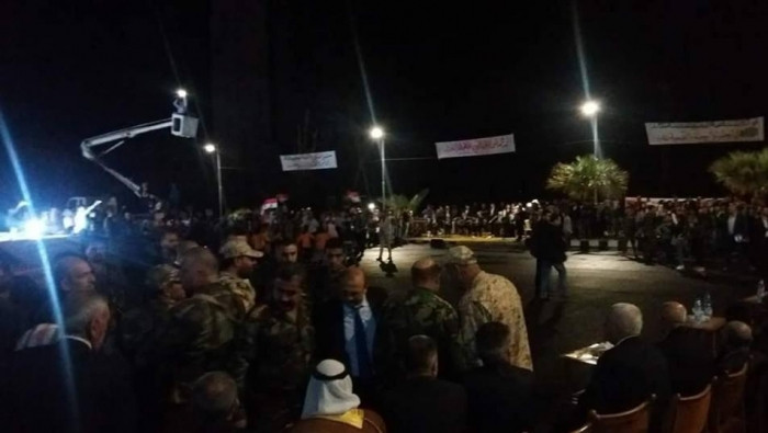 إعادة الإعمار تبدأ.. تمثال ضخم...