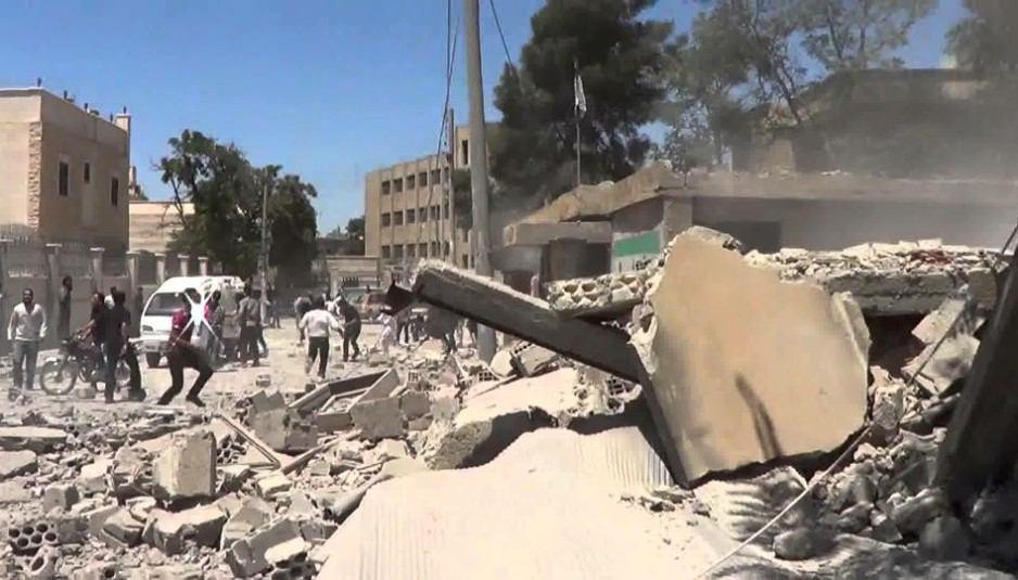 شهيدان وجرحى بقصف روسي على حلب